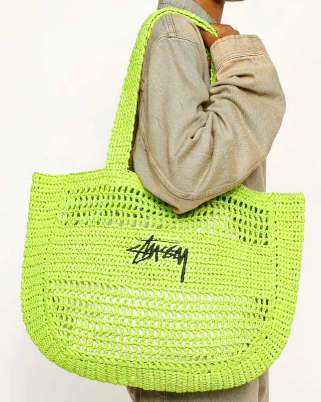 ［超希少］stussy RAFFIA POUCH WOVEN ZIP 超希少］stussy RAFFIA POUCH WOVEN ZIP