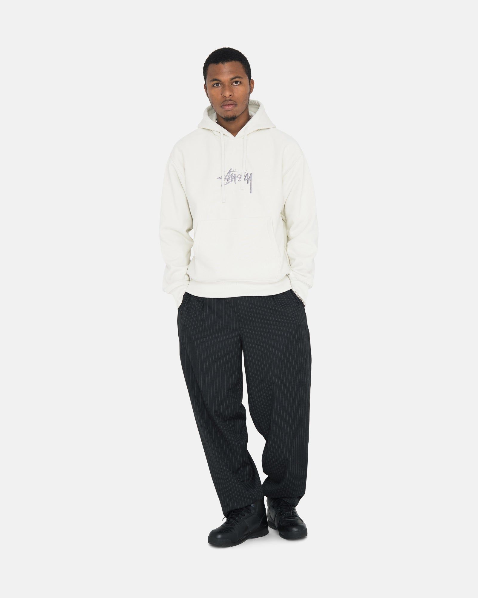 STOCK LOGO APPLIQUE HOODIE sold by Stussy product image thumbnail 4