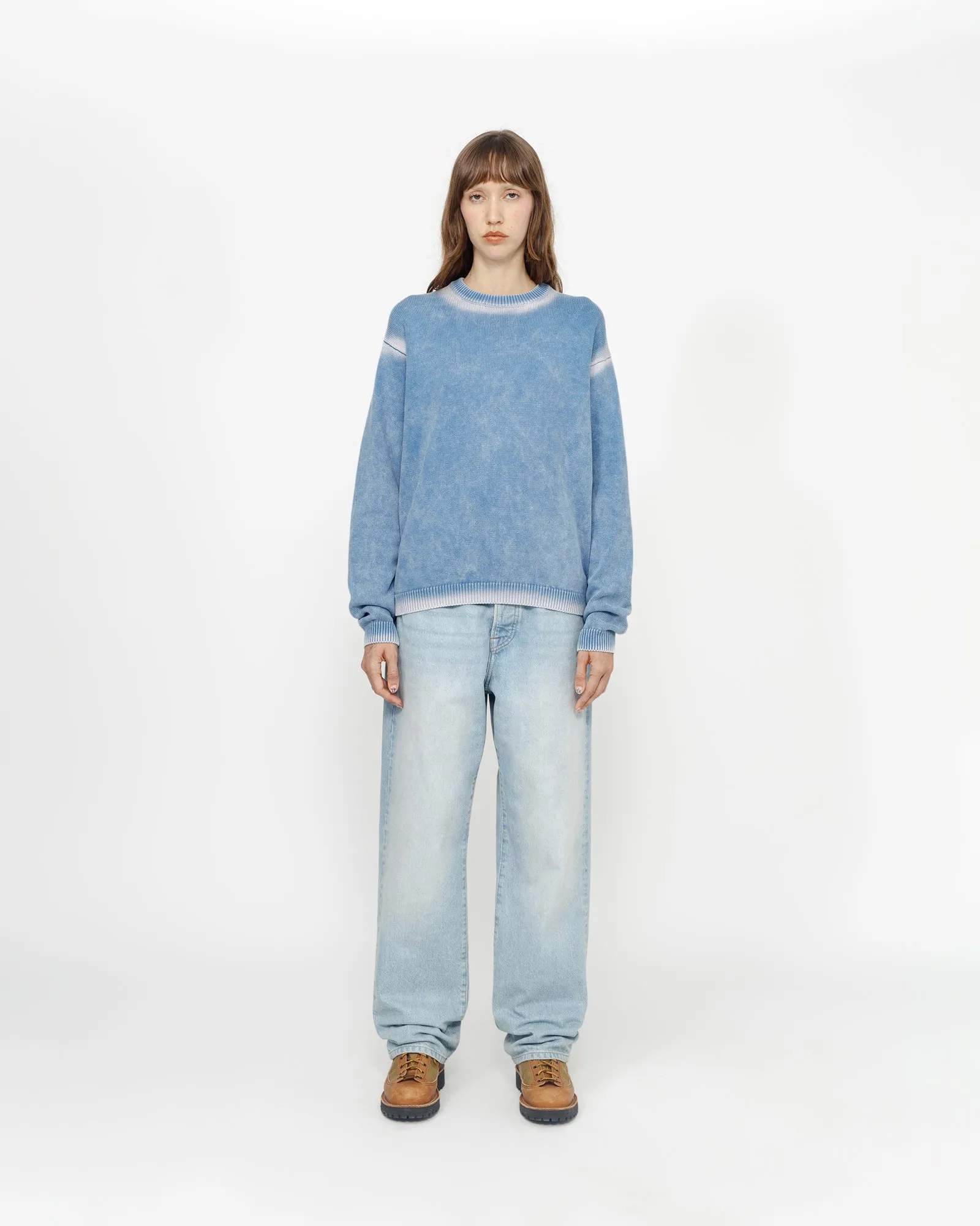 FADED COTTON KNIT CREW sold by Stussy product image thumbnail 4