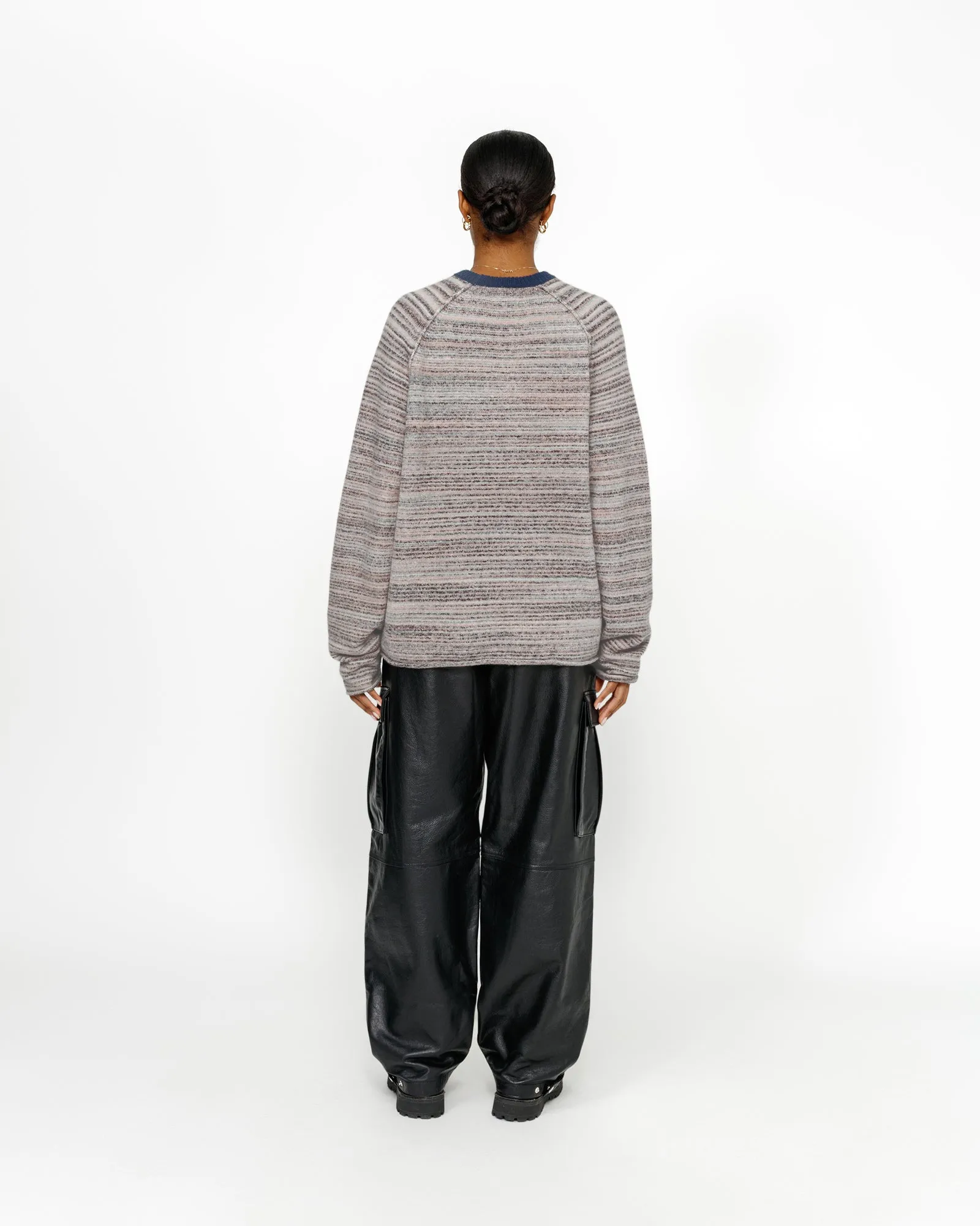 TEXTURED KNIT CONTRAST COLLAR CREW sold by Stussy product image thumbnail 5
