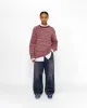 TEXTURED KNIT CONTRAST COLLAR CREW sold by Stussy