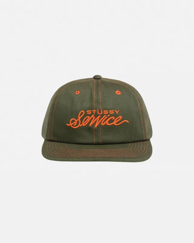 MID-DEPTH STÜSSY SERVICE STRAPBACK sold by Stussy