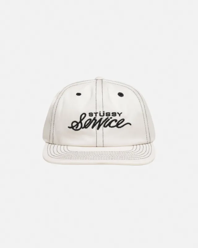 MID-DEPTH STÜSSY SERVICE STRAPBACK sold by Stussy