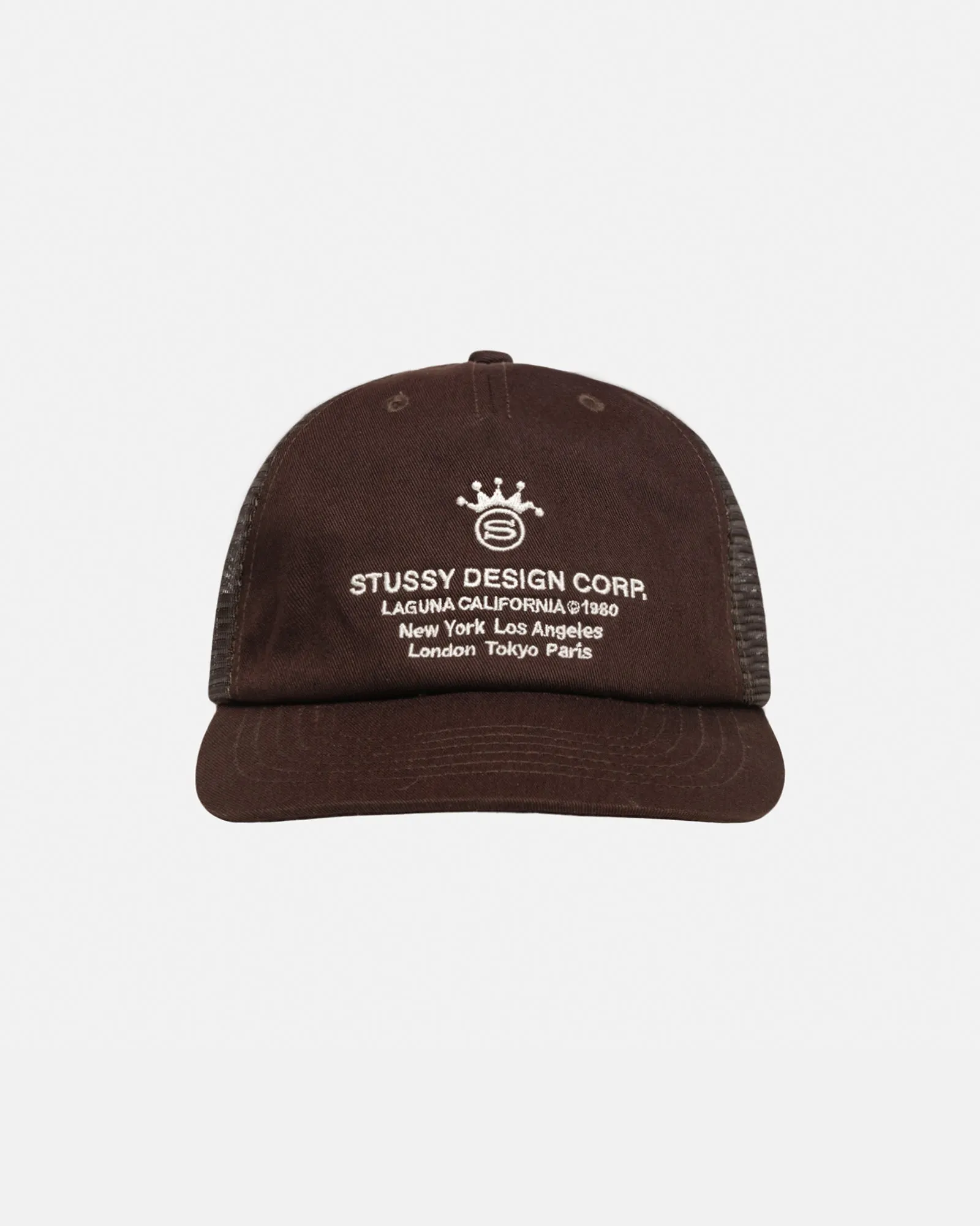 LOW PROFILE DESIGN CORP TRUCKER SNAPBACK sold by Stussy