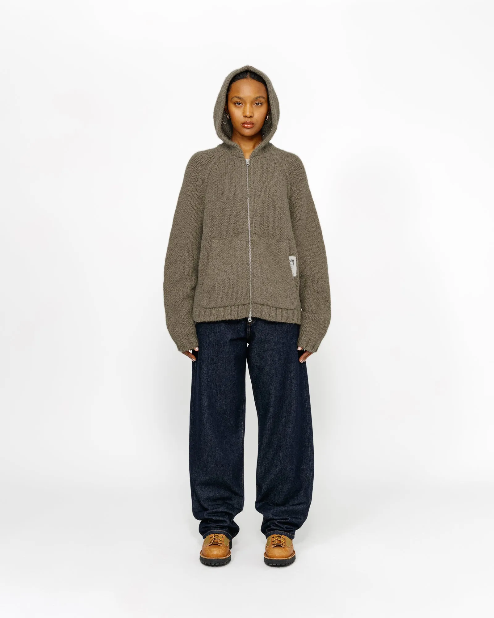 aaanuke Hoodie Knit Stole(2024AW新作) Hoodie Knit Stole/anuke'62421001 - Select Shop Loozel