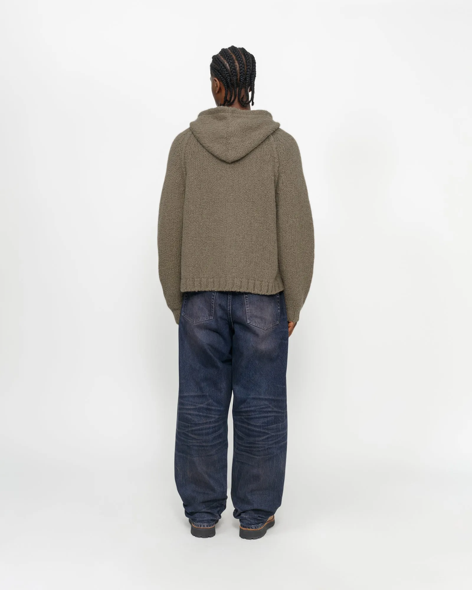 CHUNKY KNIT ZIP HOODIE | Parallel