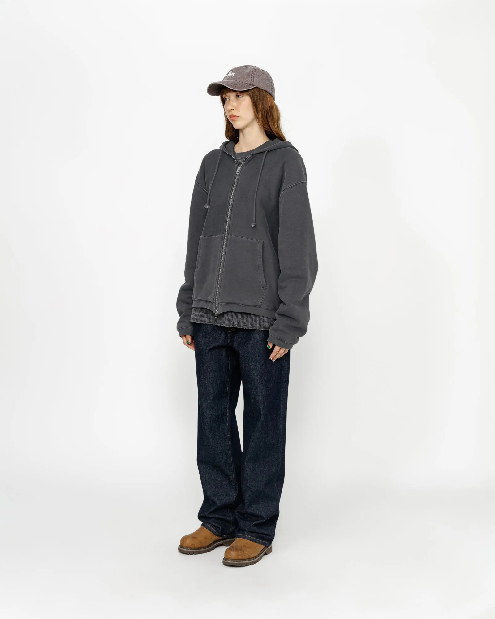 WAFFLE LINED ZIP HOODIE sold by Stussy product image thumbnail 4
