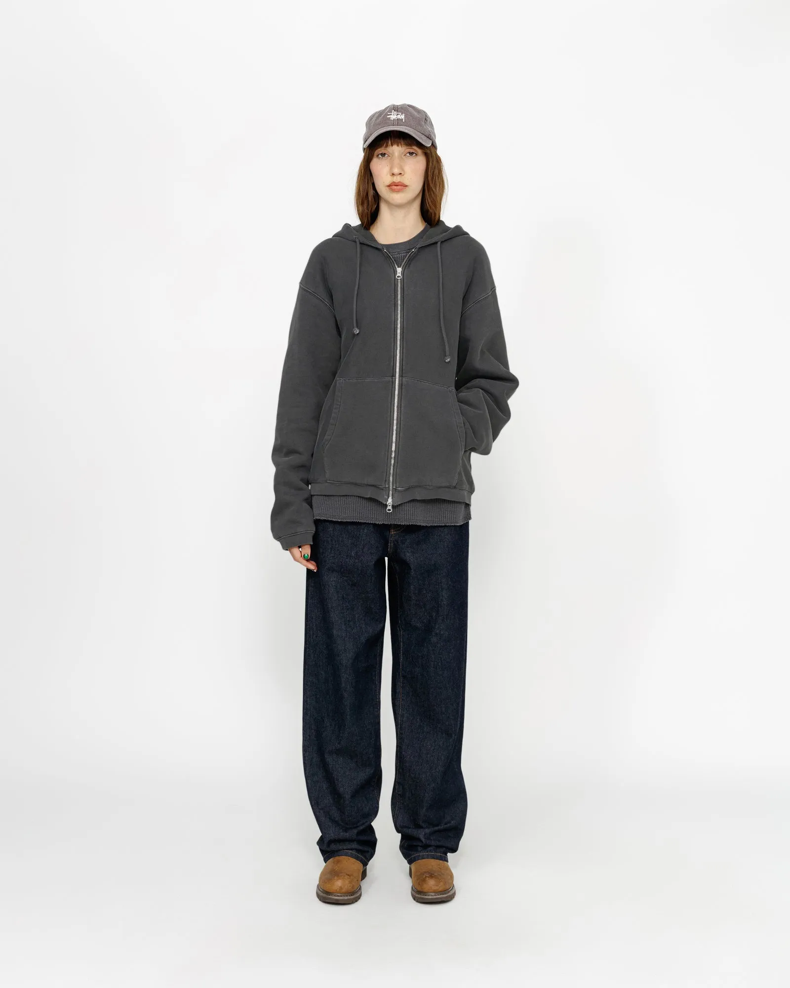 WAFFLE LINED ZIP HOODIE sold by Stussy product image thumbnail 3