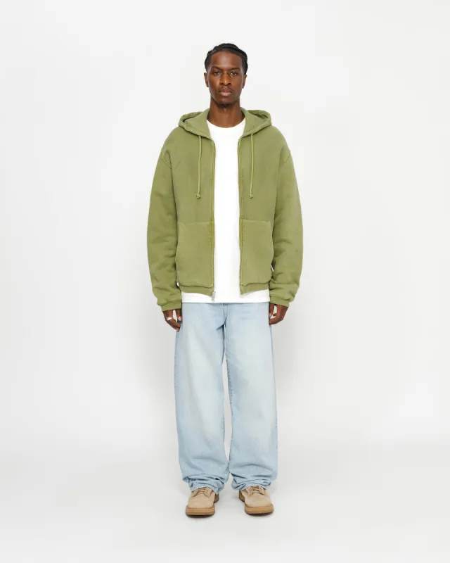 WAFFLE LINED ZIP HOODIE sold by Stussy