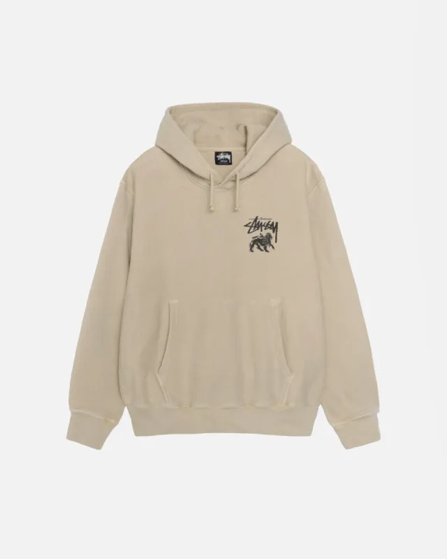 RASTA LION HOODIE PIGMENT DYED sold by Stussy