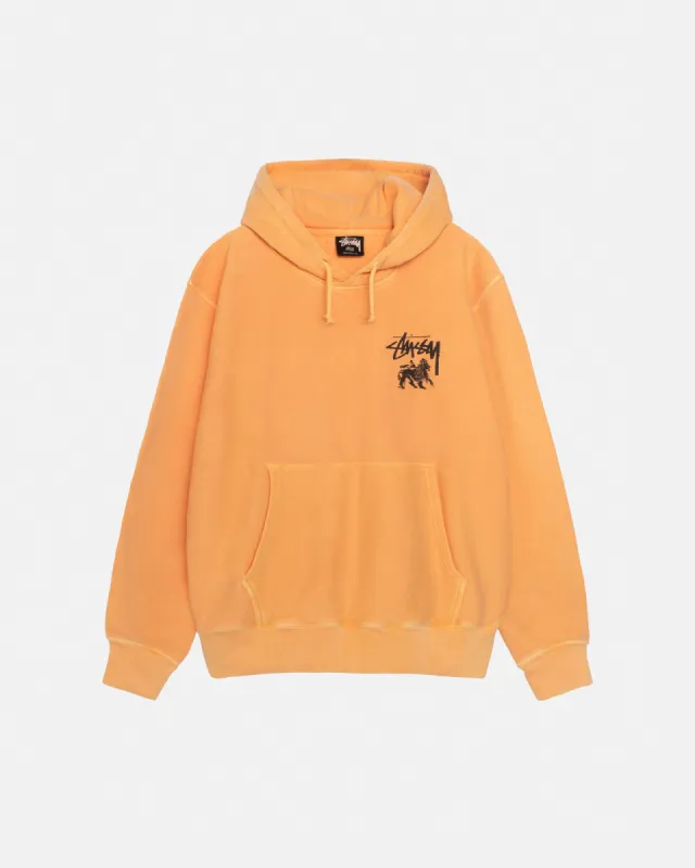 RASTA LION HOODIE PIGMENT DYED sold by Stussy