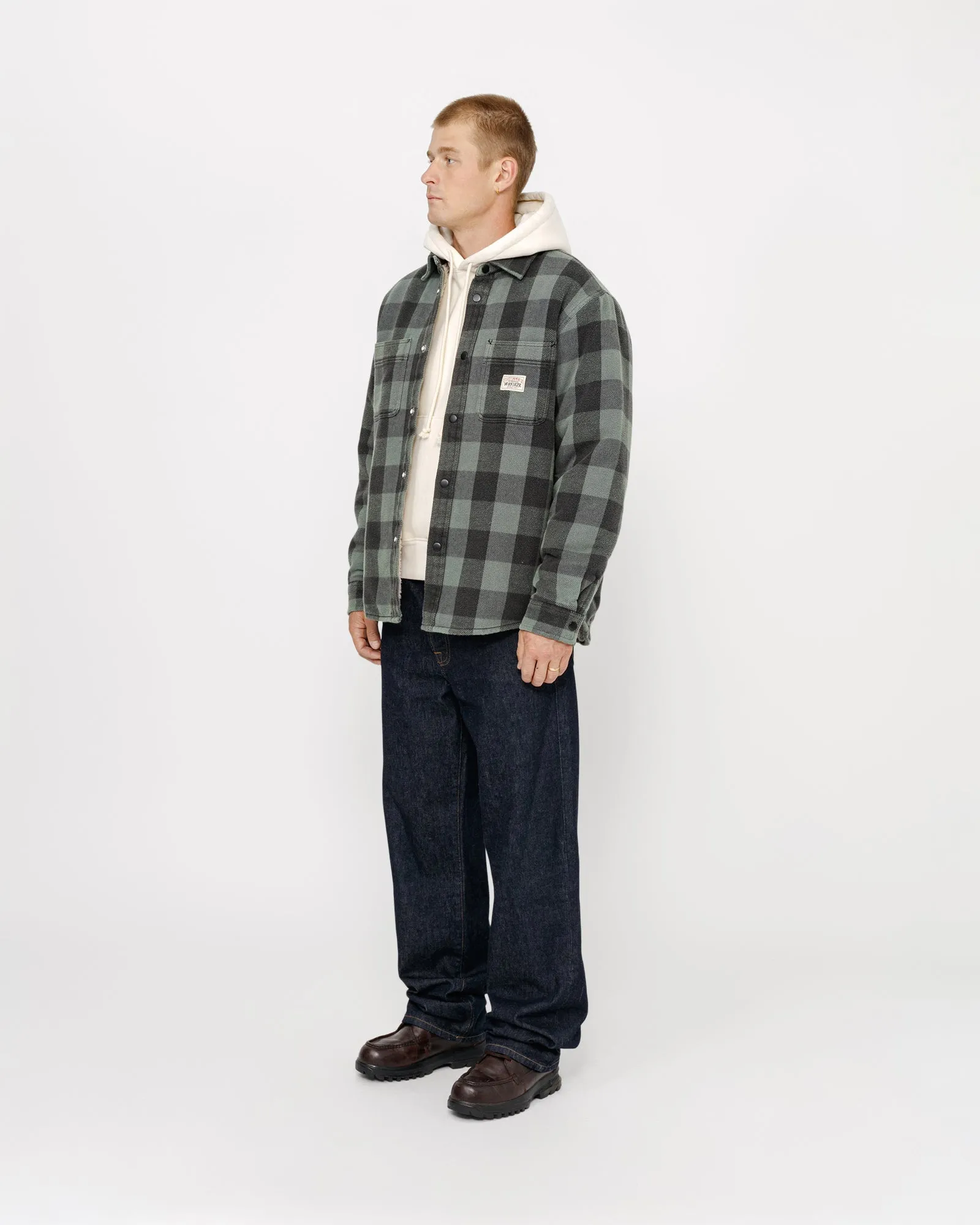 SHERPA LINED BUFFALO PLAID SHIRT sold by Stussy product image thumbnail 2