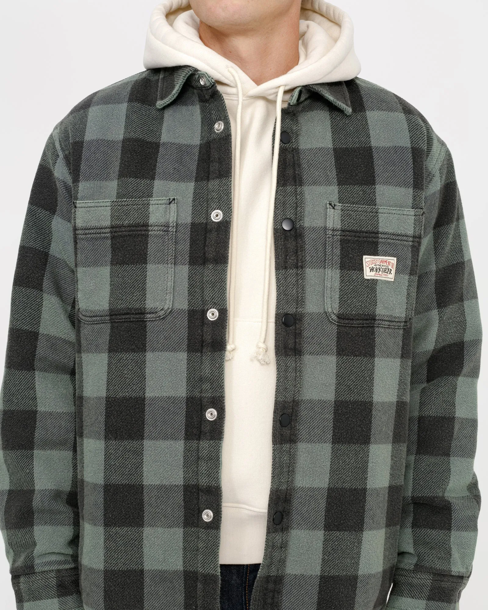 SHERPA LINED BUFFALO PLAID SHIRT sold by Stussy product image thumbnail 3