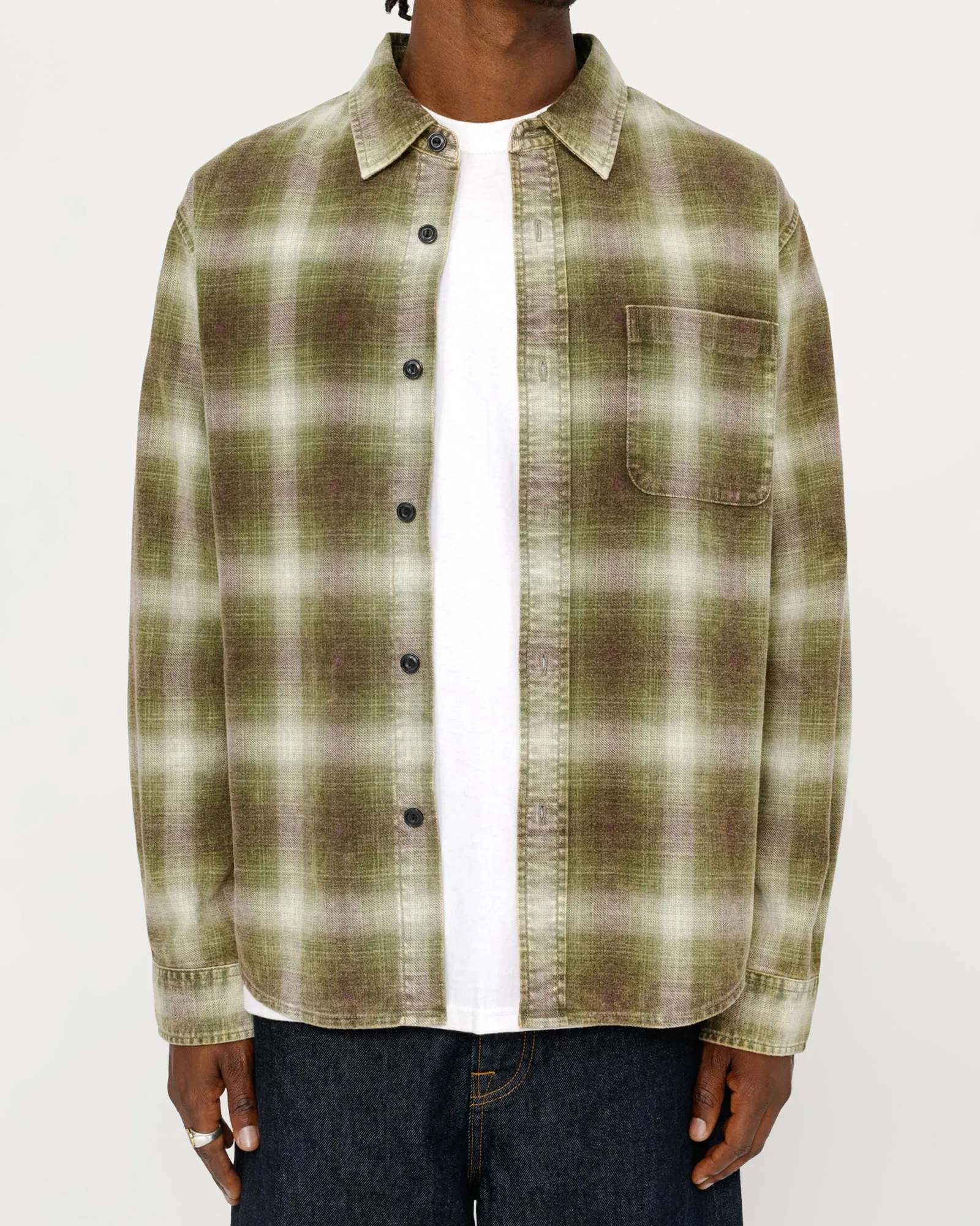 ROCCO FLANNEL PLAID SHIRT sold by Stussy product image thumbnail 3
