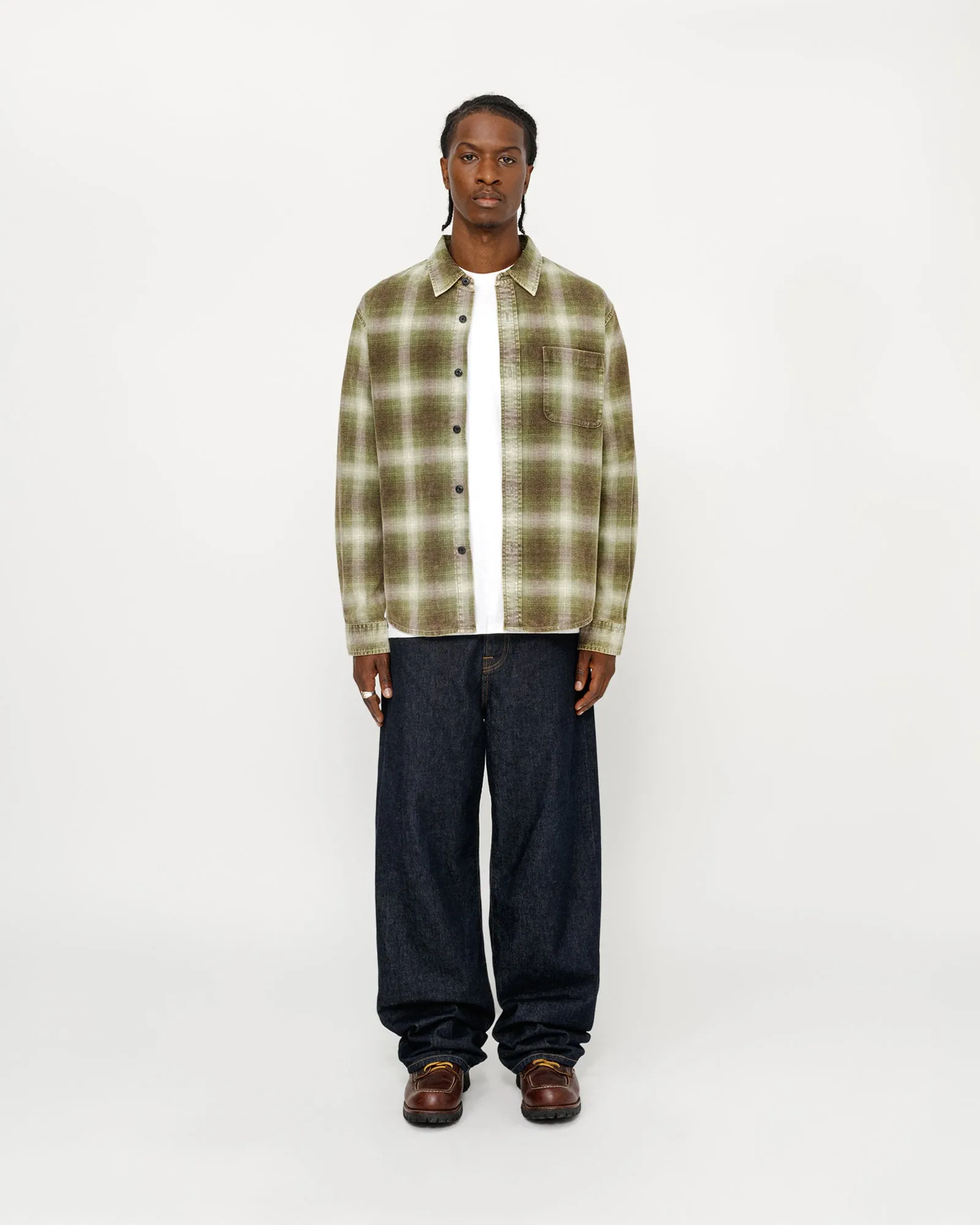ROCCO FLANNEL PLAID SHIRT sold by Stussy
