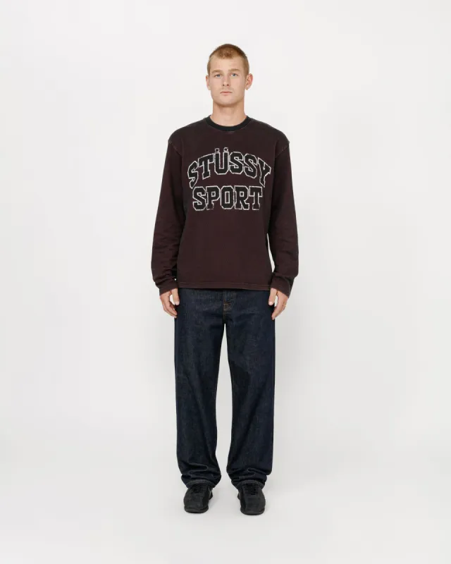 2 TONE COTTON MESH CREW made by Stussy