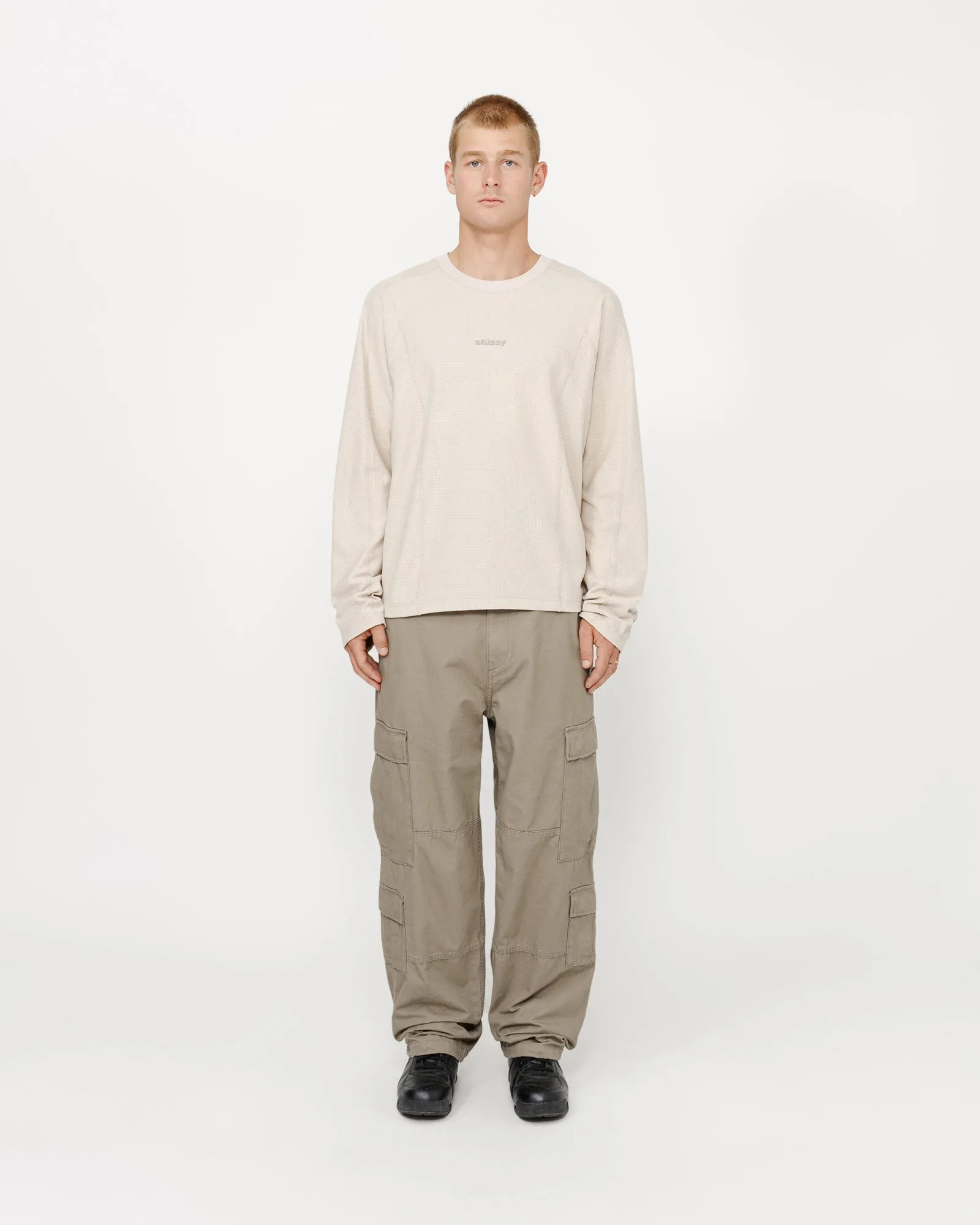 WAVE JERSEY CREW sold by Stussy