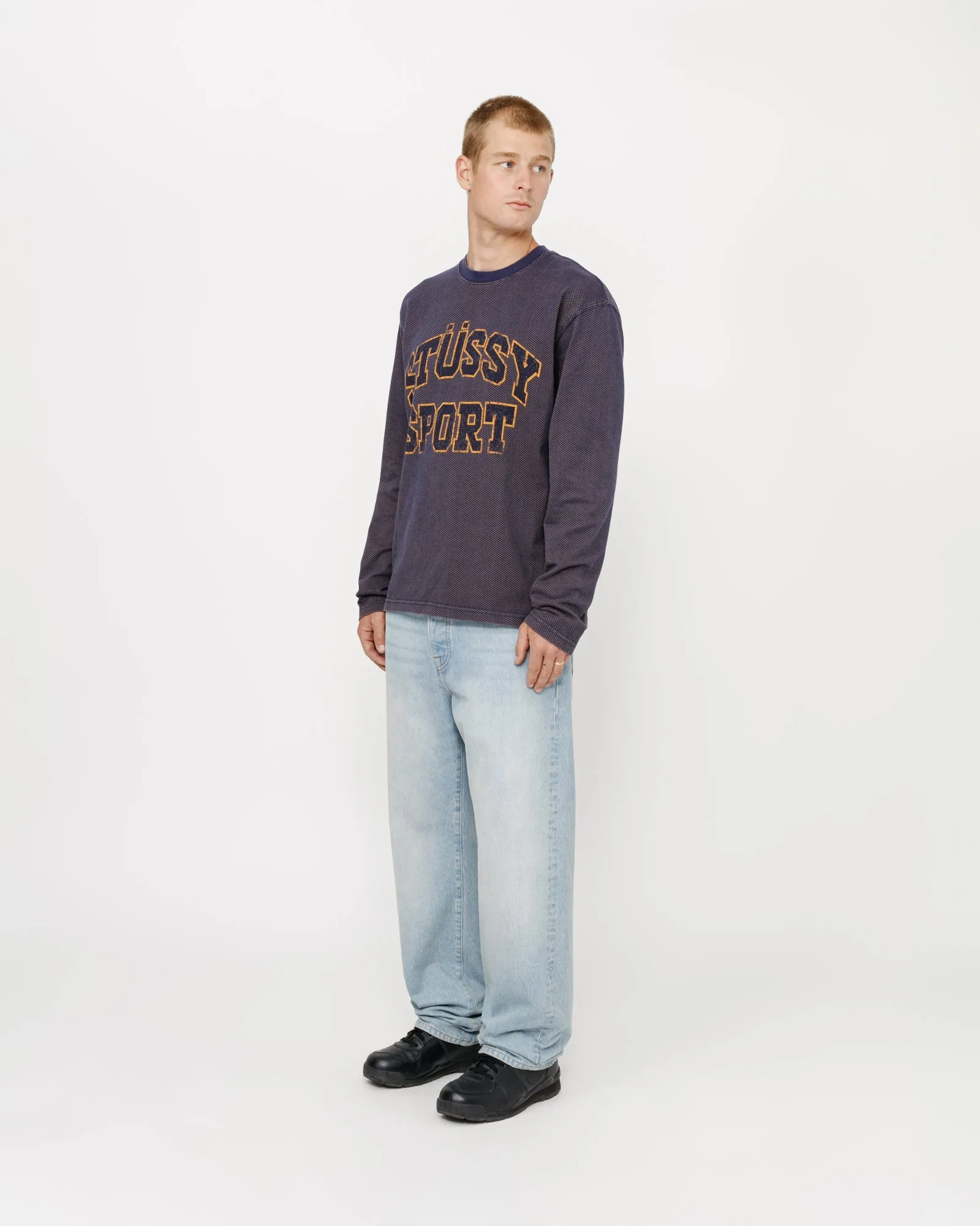 2 TONE COTTON MESH CREW sold by Stussy product image thumbnail 2