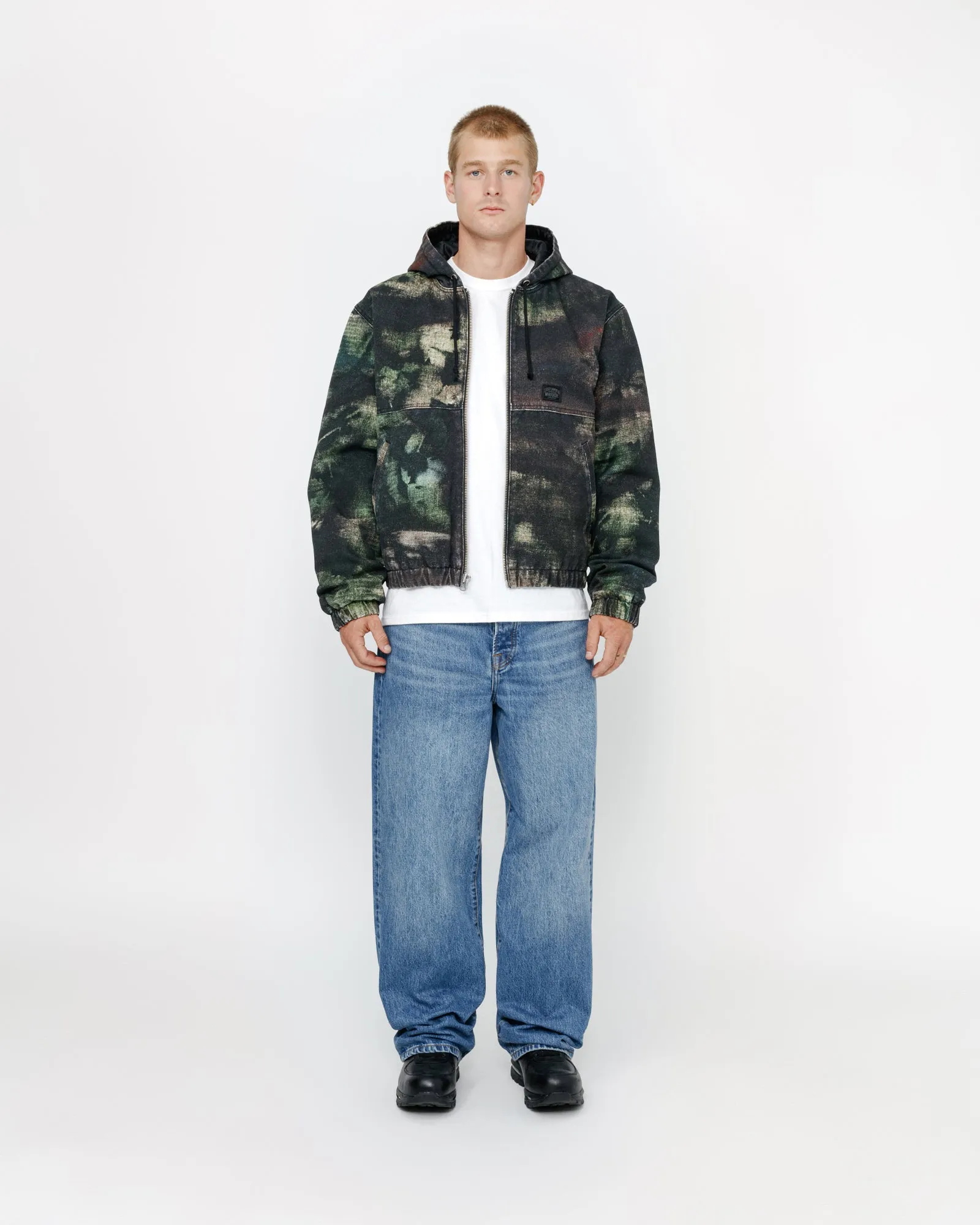 WORK JACKET STENPAT CAMO sold by Stussy