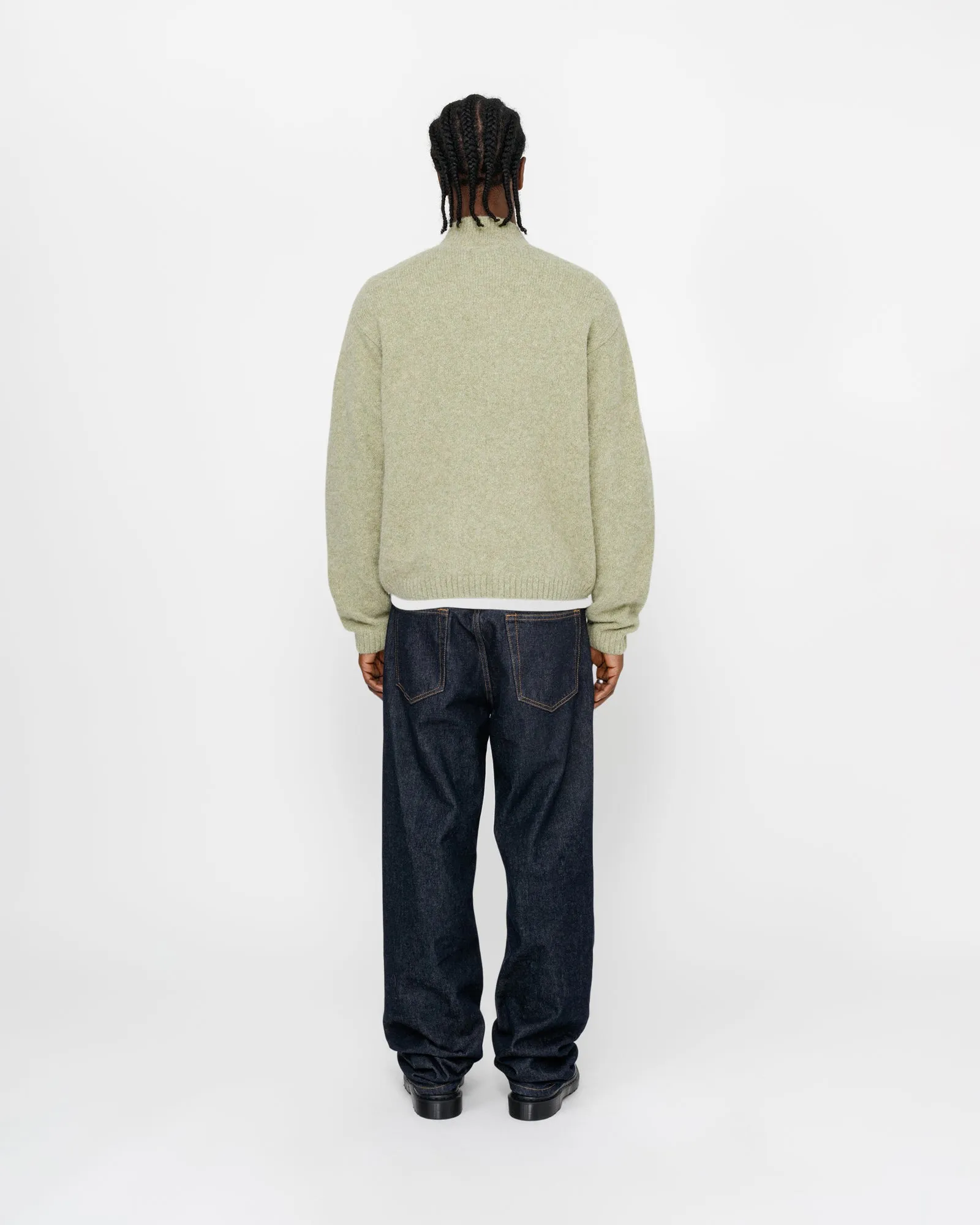 FULL ZIP BRUSHED MERINO SWEATER sold by Stussy product image thumbnail 2