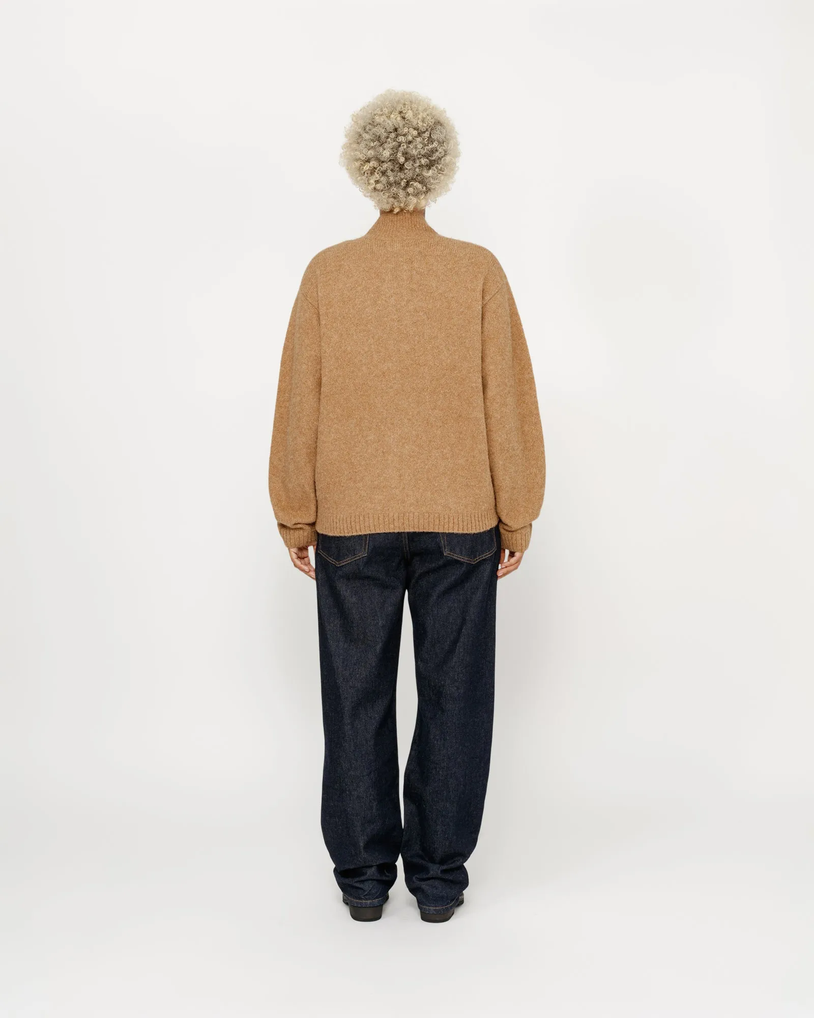 FULL ZIP BRUSHED MERINO SWEATER sold by Stussy product image thumbnail 5