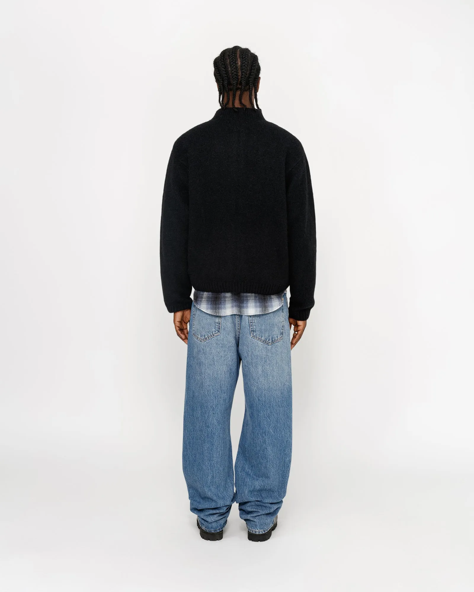 FULL ZIP BRUSHED MERINO SWEATER sold by Stussy product image thumbnail 2