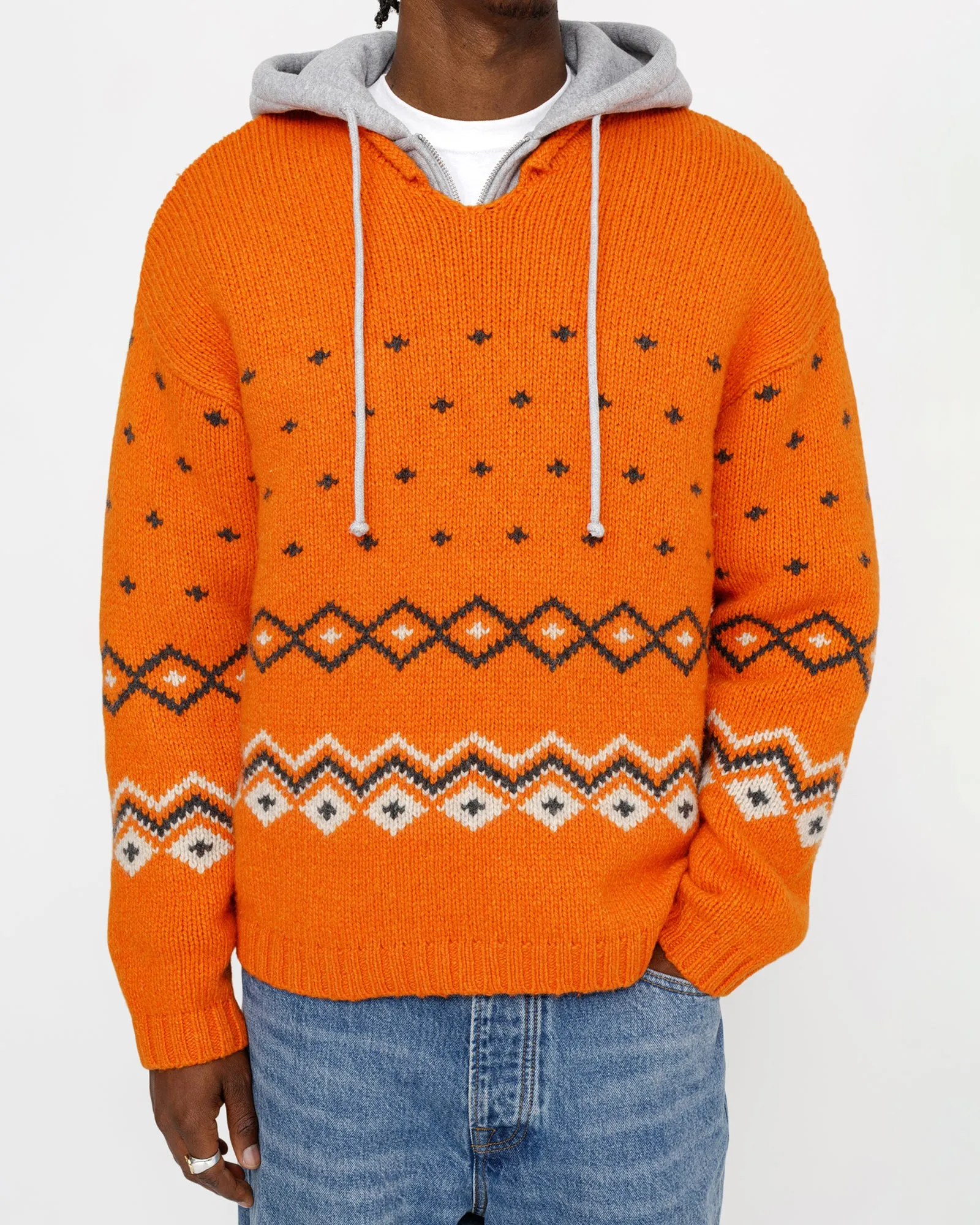 ROLL NECK FAIRISLE SWEATER sold by Stussy product image thumbnail 3