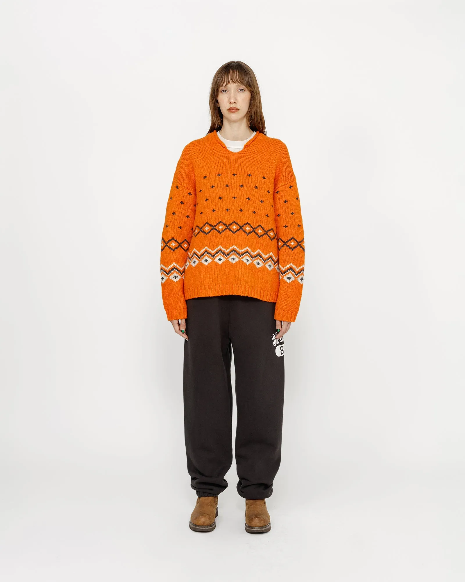 ROLL NECK FAIRISLE SWEATER sold by Stussy product image thumbnail 4
