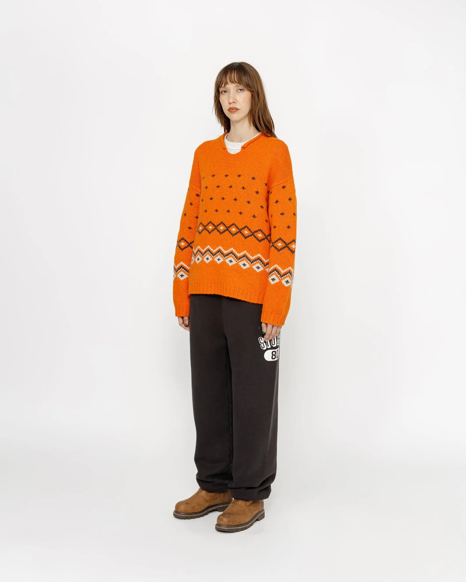 ROLL NECK FAIRISLE SWEATER sold by Stussy product image thumbnail 5