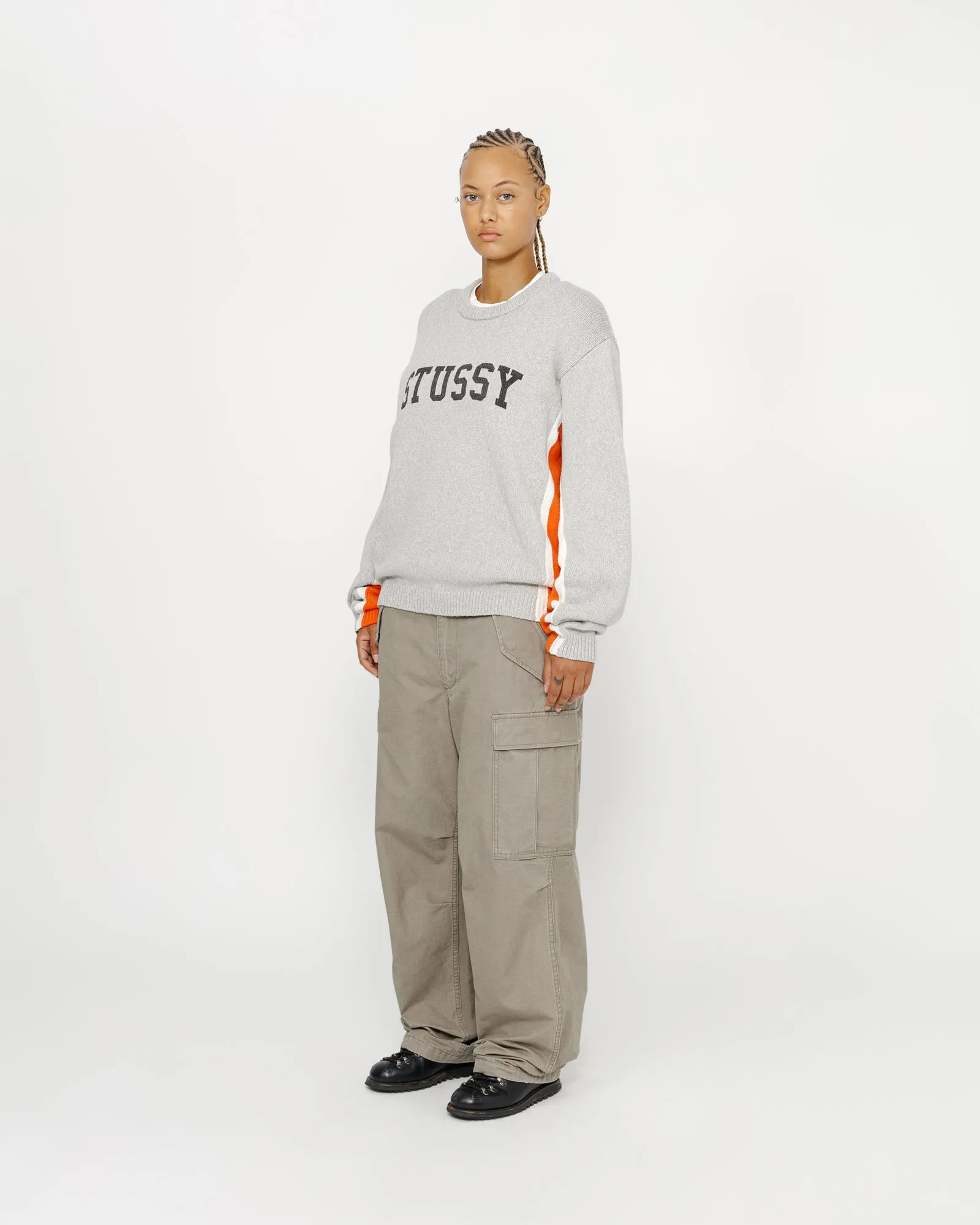 CONTRAST STRIPE CREW sold by Stussy product image thumbnail 5