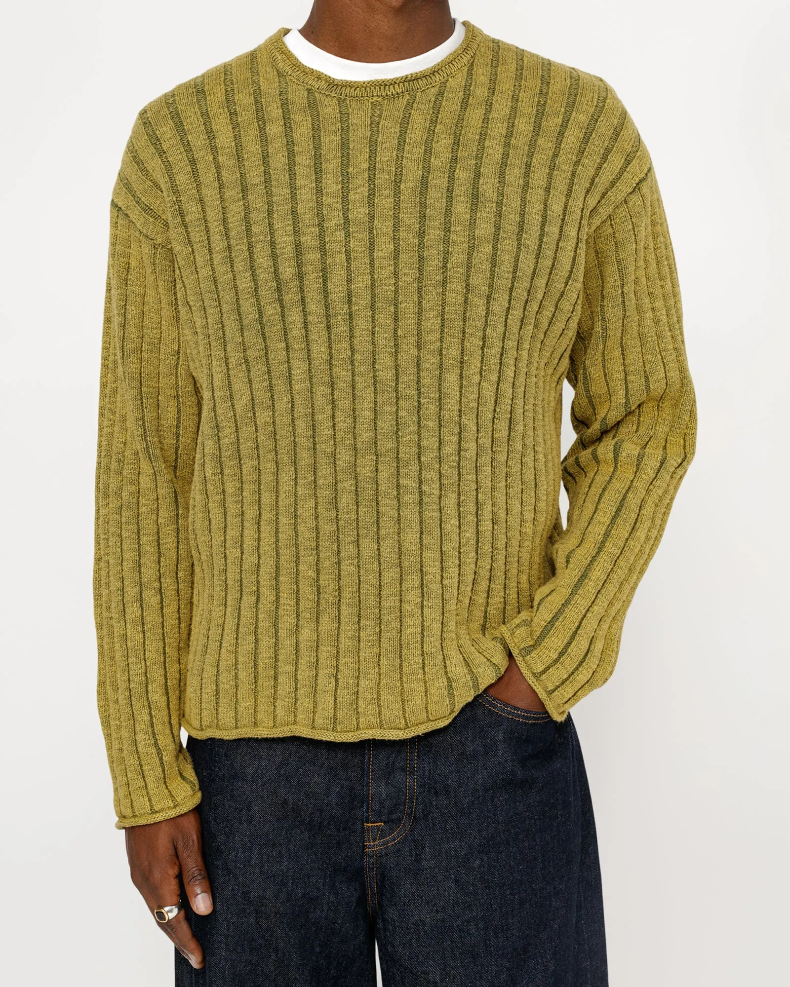 COTTON SLUB RIB CREW sold by Stussy product image thumbnail 3