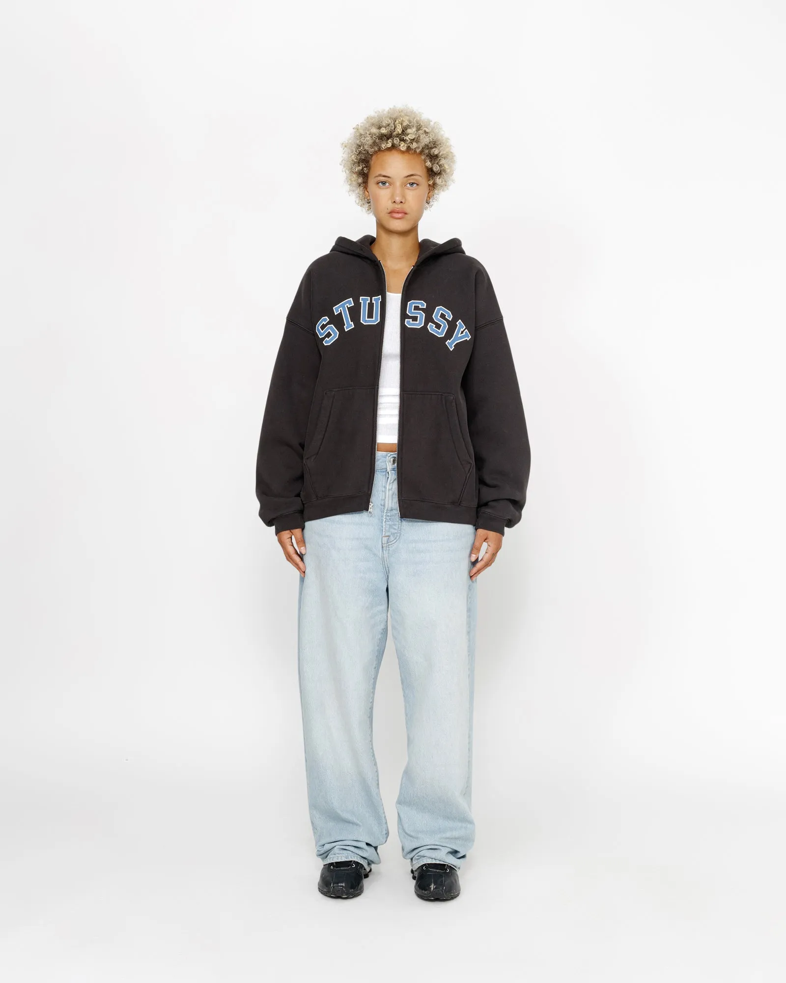 FADED GRAPHIC ZIP HOODIE sold by Stussy product image thumbnail 5