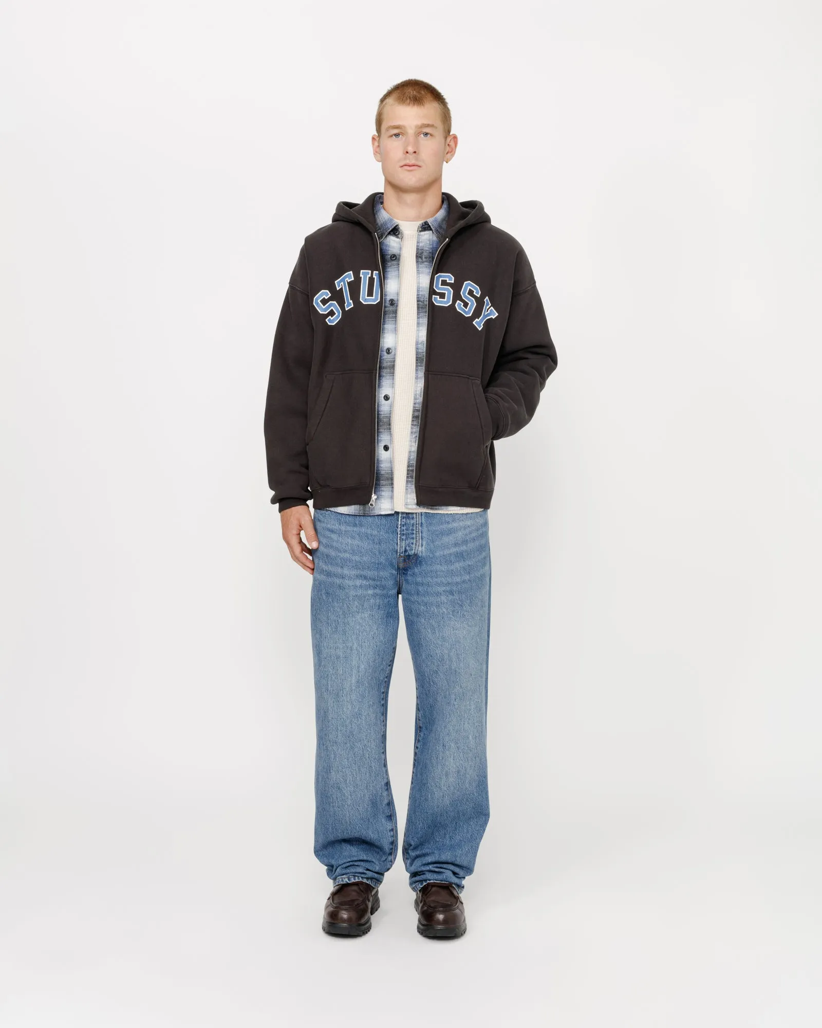 FADED GRAPHIC ZIP HOODIE sold by Stussy product image thumbnail 3