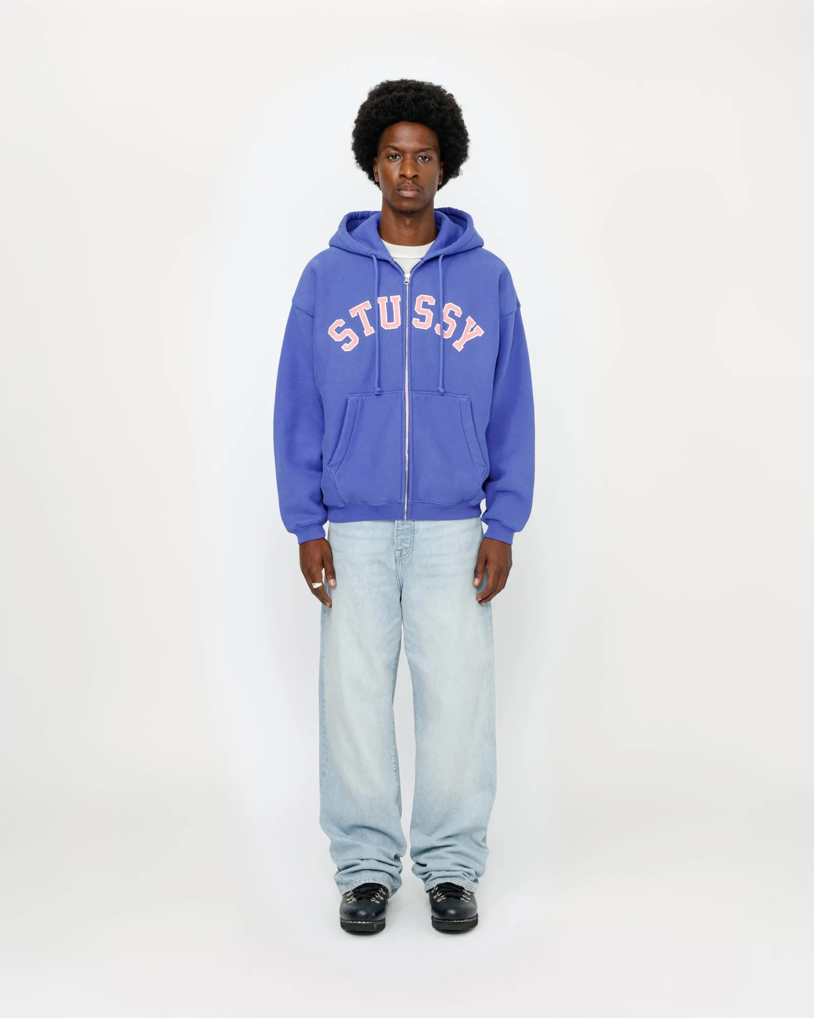 FADED GRAPHIC ZIP HOODIE sold by Stussy product image thumbnail 3