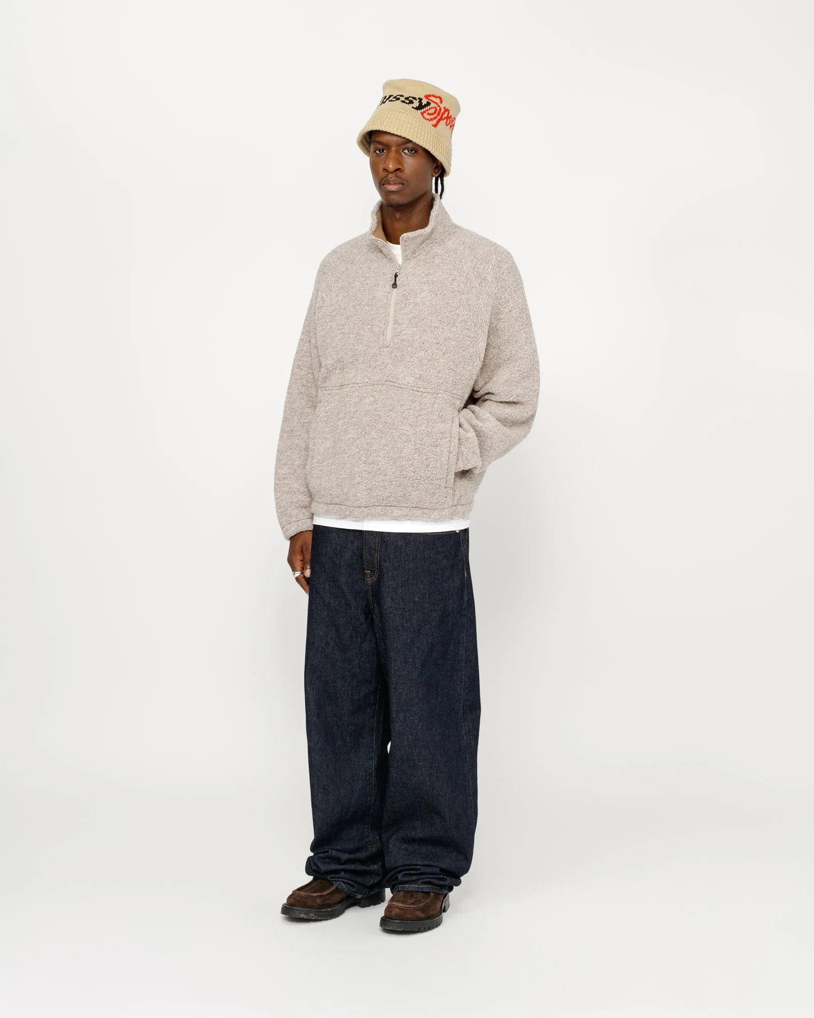 WOOL BLEND SHERPA MOCK NECK sold by Stussy product image thumbnail 2