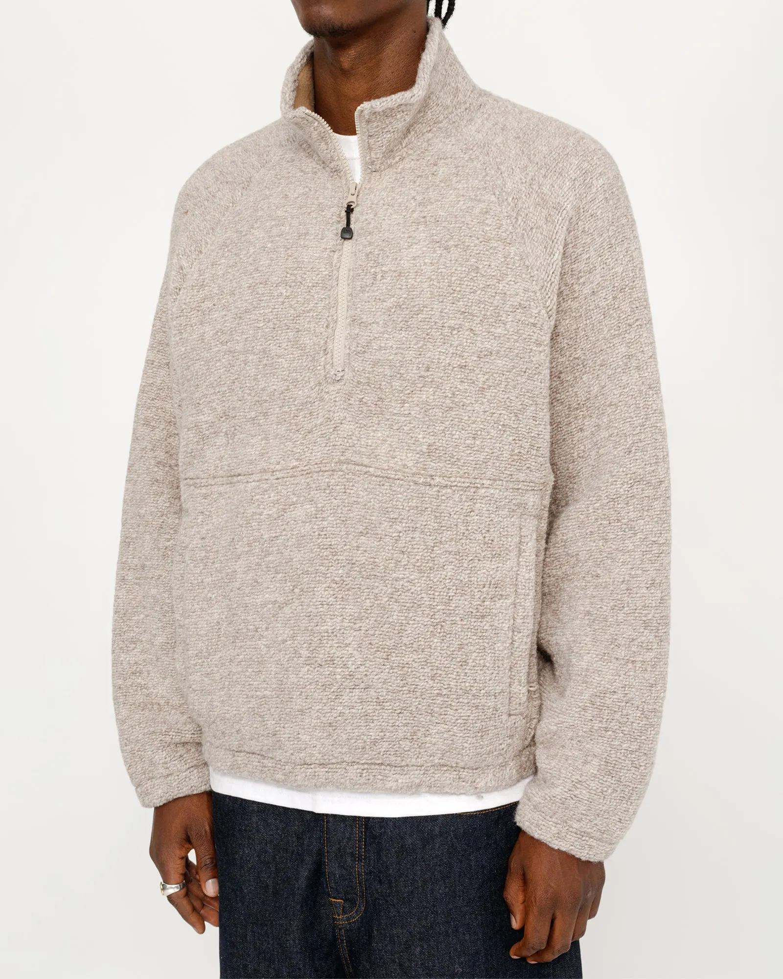 WOOL BLEND SHERPA MOCK NECK sold by Stussy product image thumbnail 3