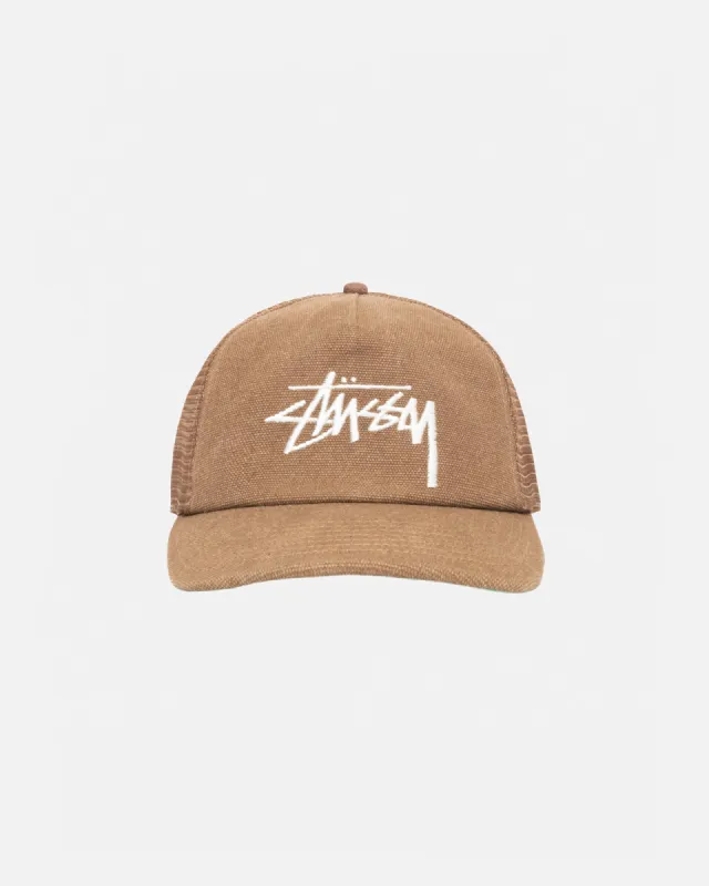 MID-DEPTH BIG STOCK MESH SNAPBACK sold by Stussy