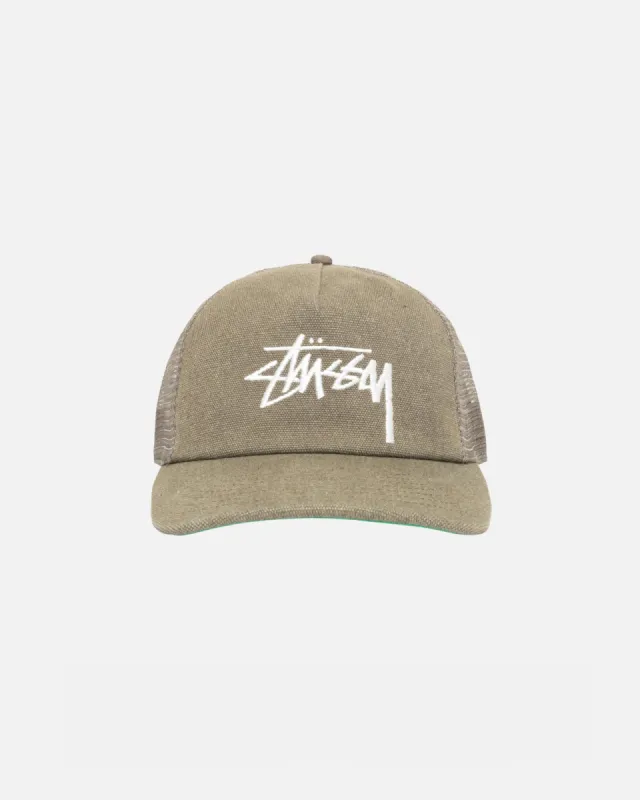 MID-DEPTH BIG STOCK MESH SNAPBACK sold by Stussy
