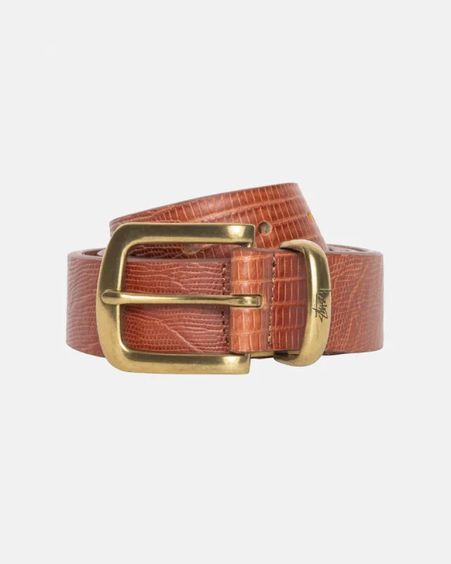 小物 STUSSY LIZARD TEXTURE UNDERLAY BELT LIZARD TEXTURE UNDERLAY BELT | Parallel