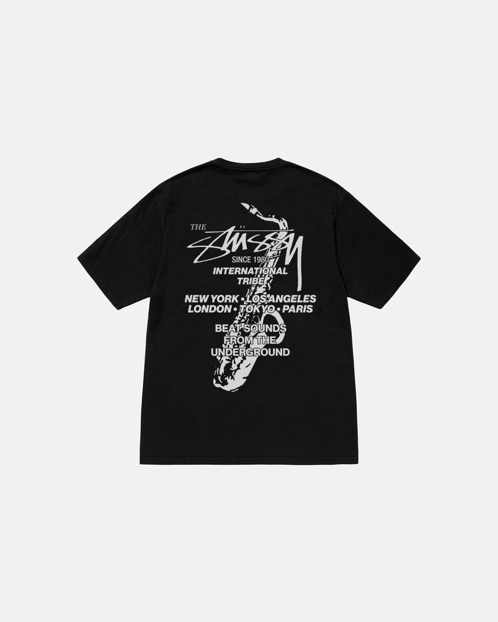 BEAT SOUNDS TEE PIGMENT DYED sold by Stussy