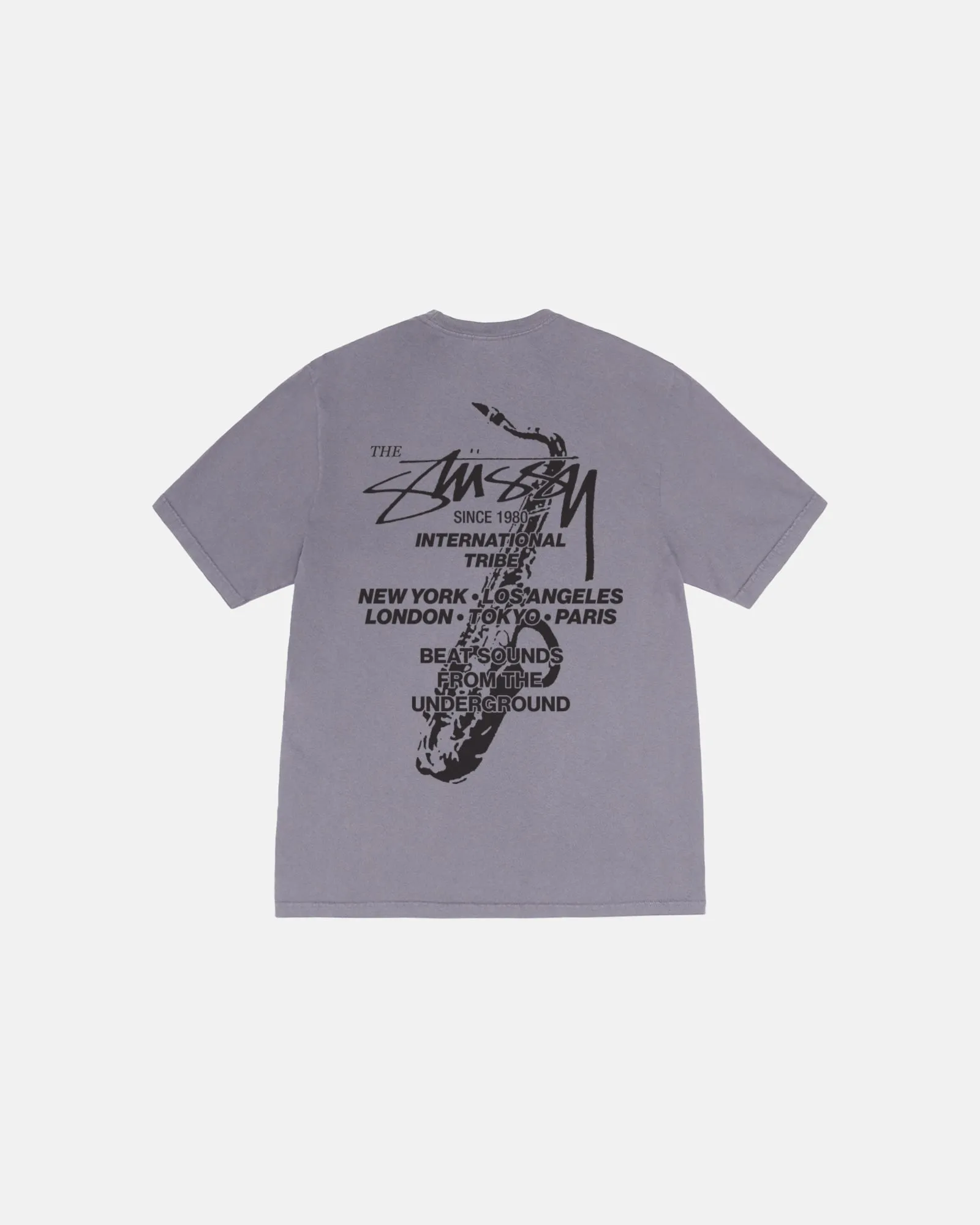 BEAT SOUNDS TEE PIGMENT DYED sold by Stussy