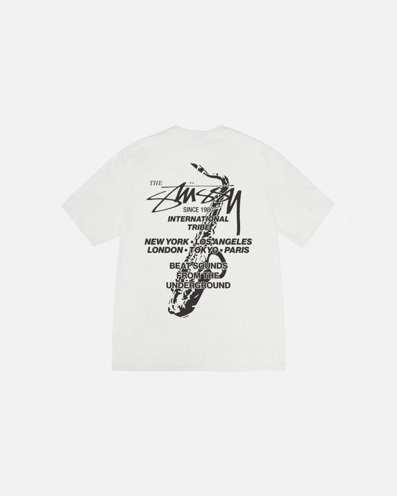 BEAT SOUNDS TEE PIGMENT DYED sold by Stussy