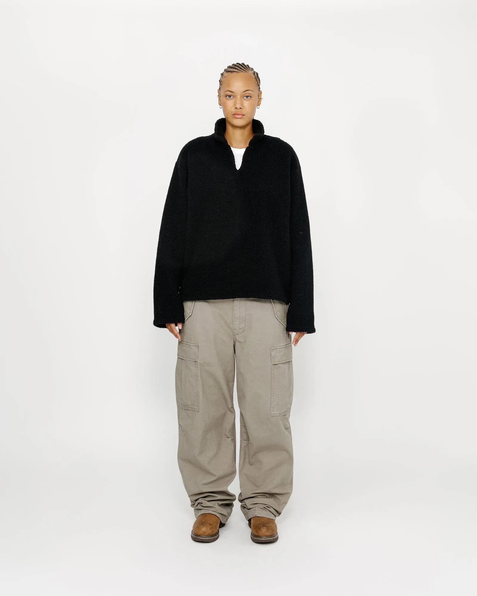 WOOL BLEND SHERPA PULLOVER sold by Stussy product image thumbnail 4
