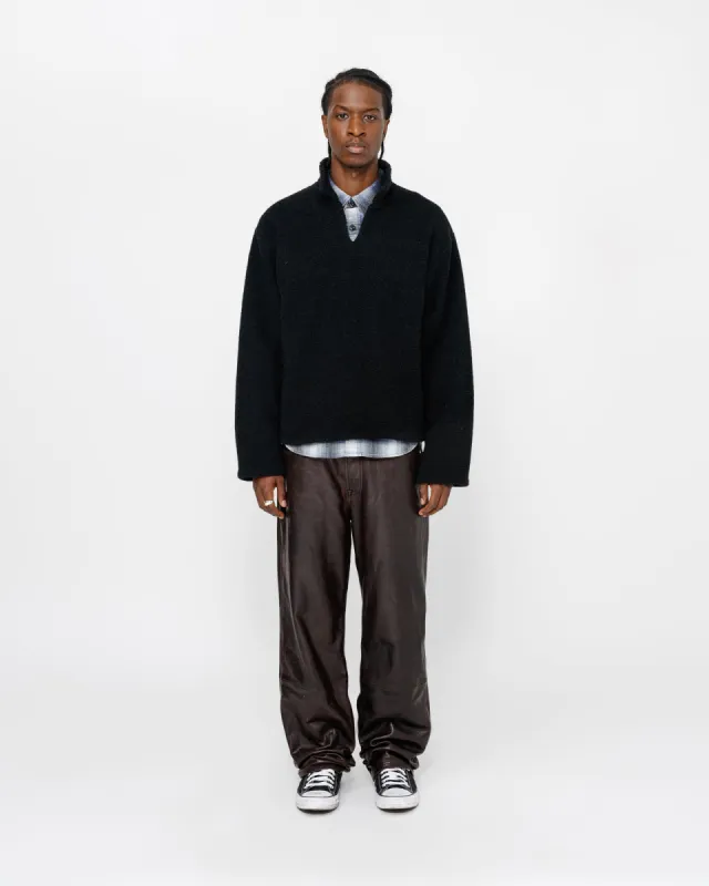 WOOL BLEND SHERPA PULLOVER sold by Stussy