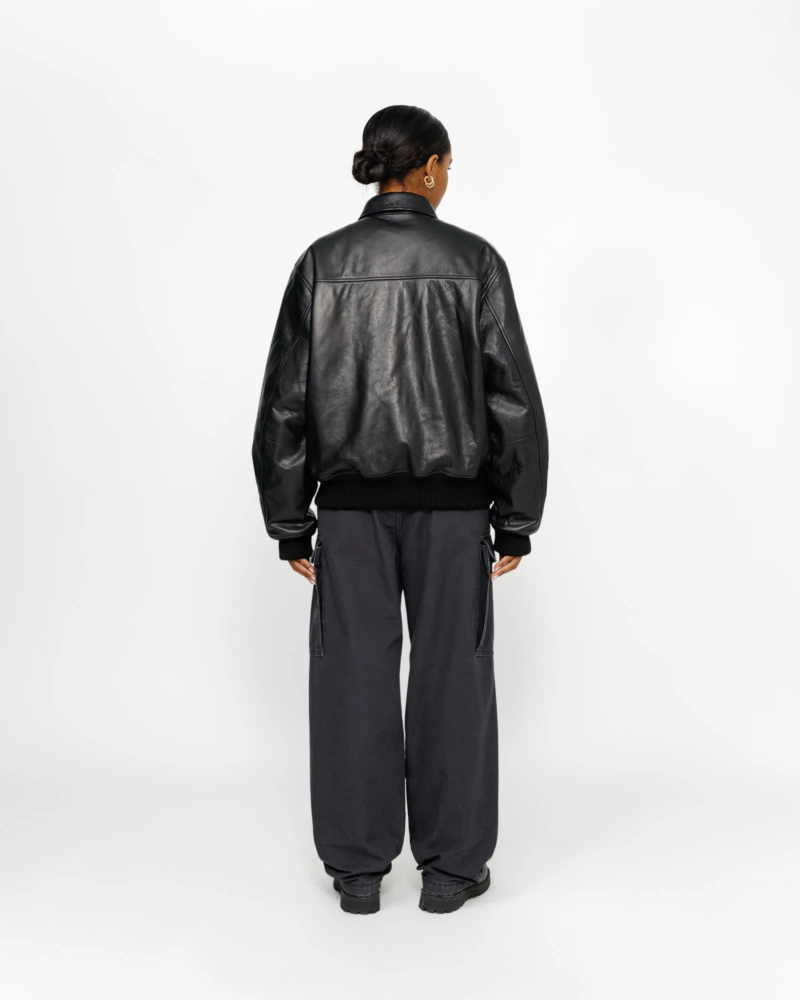 LEATHER FLIGHT JACKET sold by Stussy product image thumbnail 5