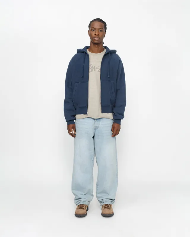FLEECE RAGLAN ZIP HOODIE sold by Stussy