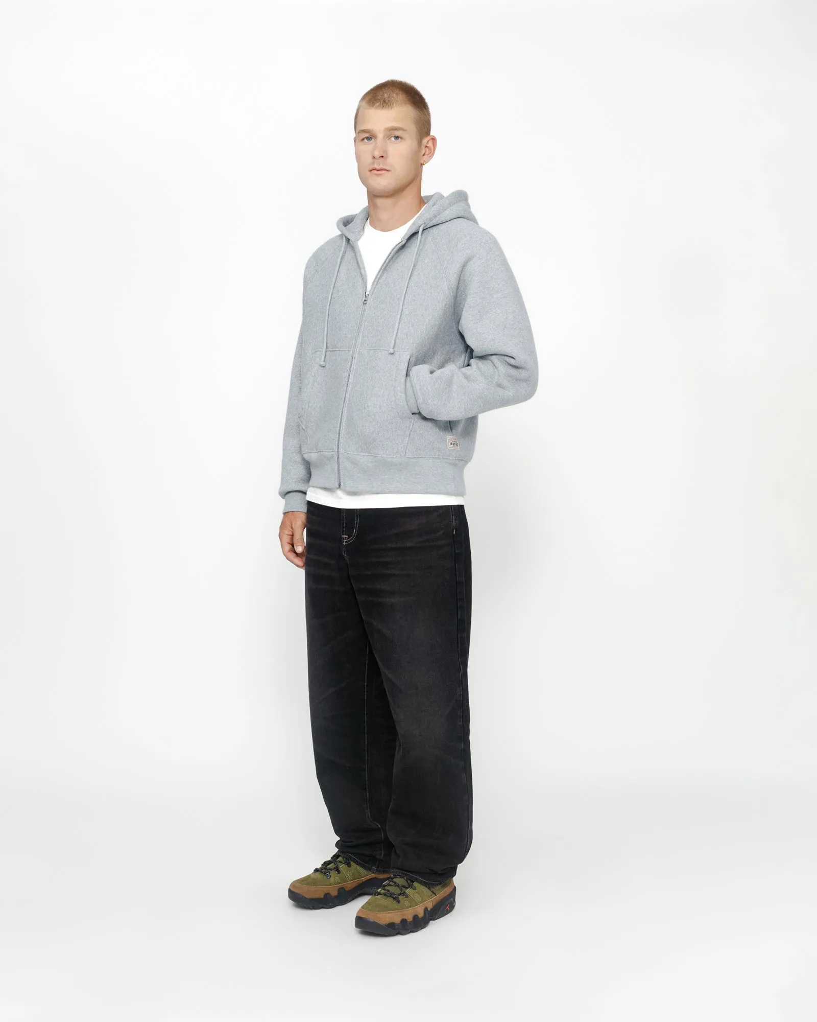 FLEECE RAGLAN ZIP HOODIE sold by Stussy product image thumbnail 2