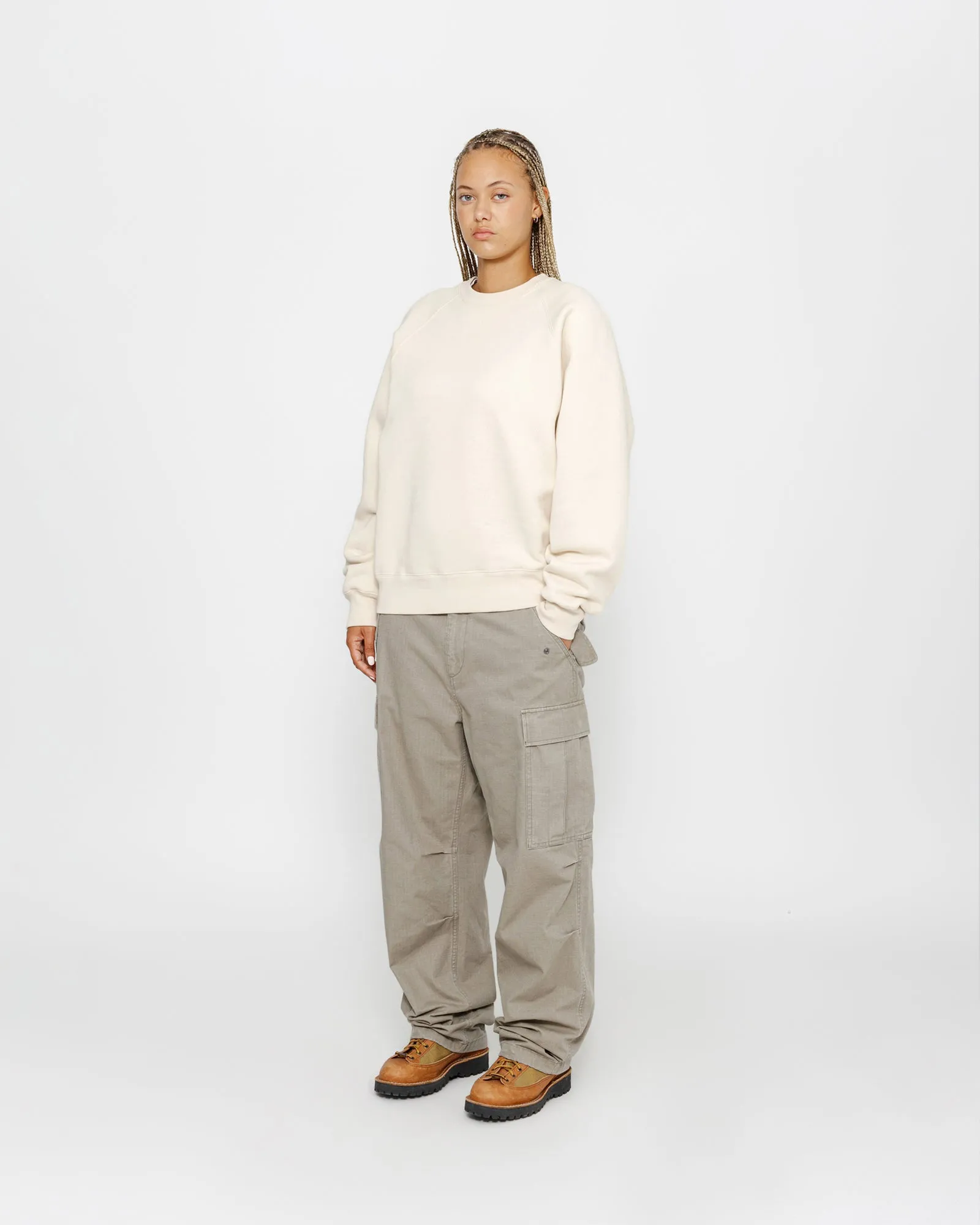 FLEECE RAGLAN CREW sold by Stussy product image thumbnail 5