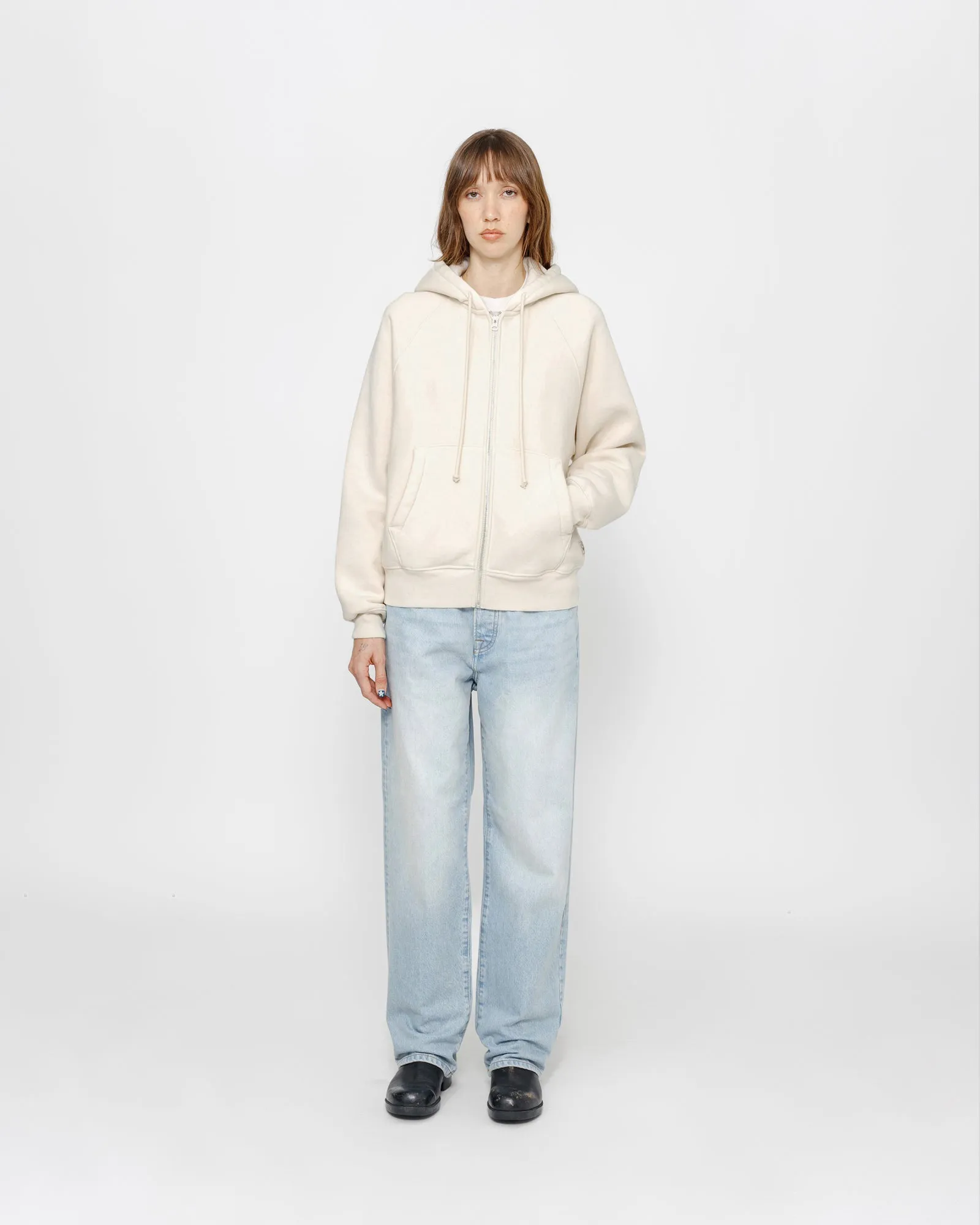 FLEECE RAGLAN ZIP HOODIE sold by Stussy product image thumbnail 4