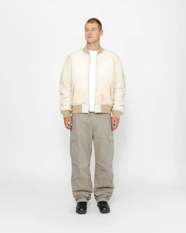 WAXED BUILT BOMBER JACKET sold by Stussy